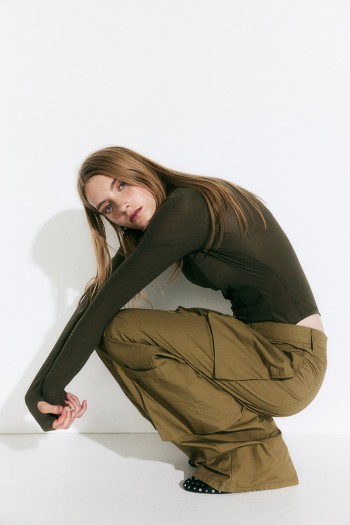 Cotton cargo trousers