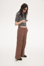 Wide-leg Cargo Pants