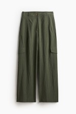 Textured-weave Cargo Pants