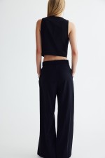 Wide-Leg Belted Pants