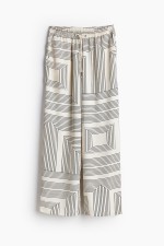 Wide-cut Pull-on Pants