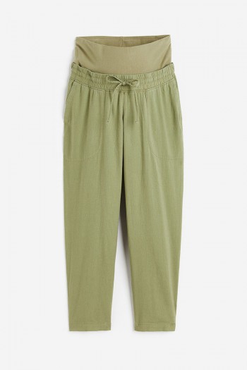 MAMA Linen-blend Pants