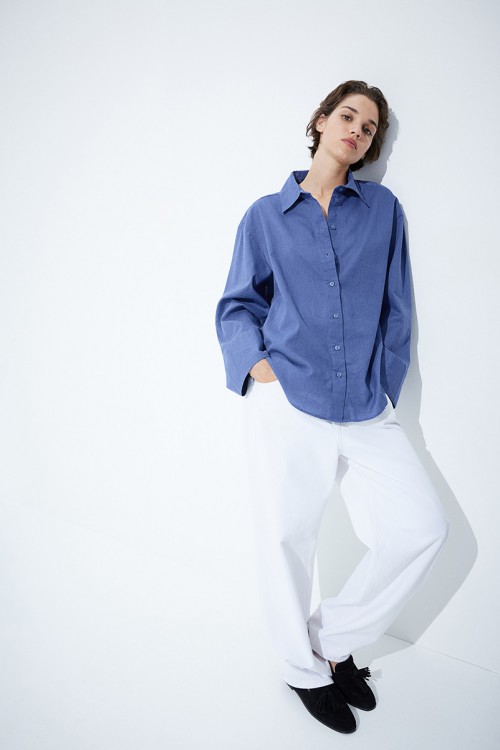 Linen-blend Shirt